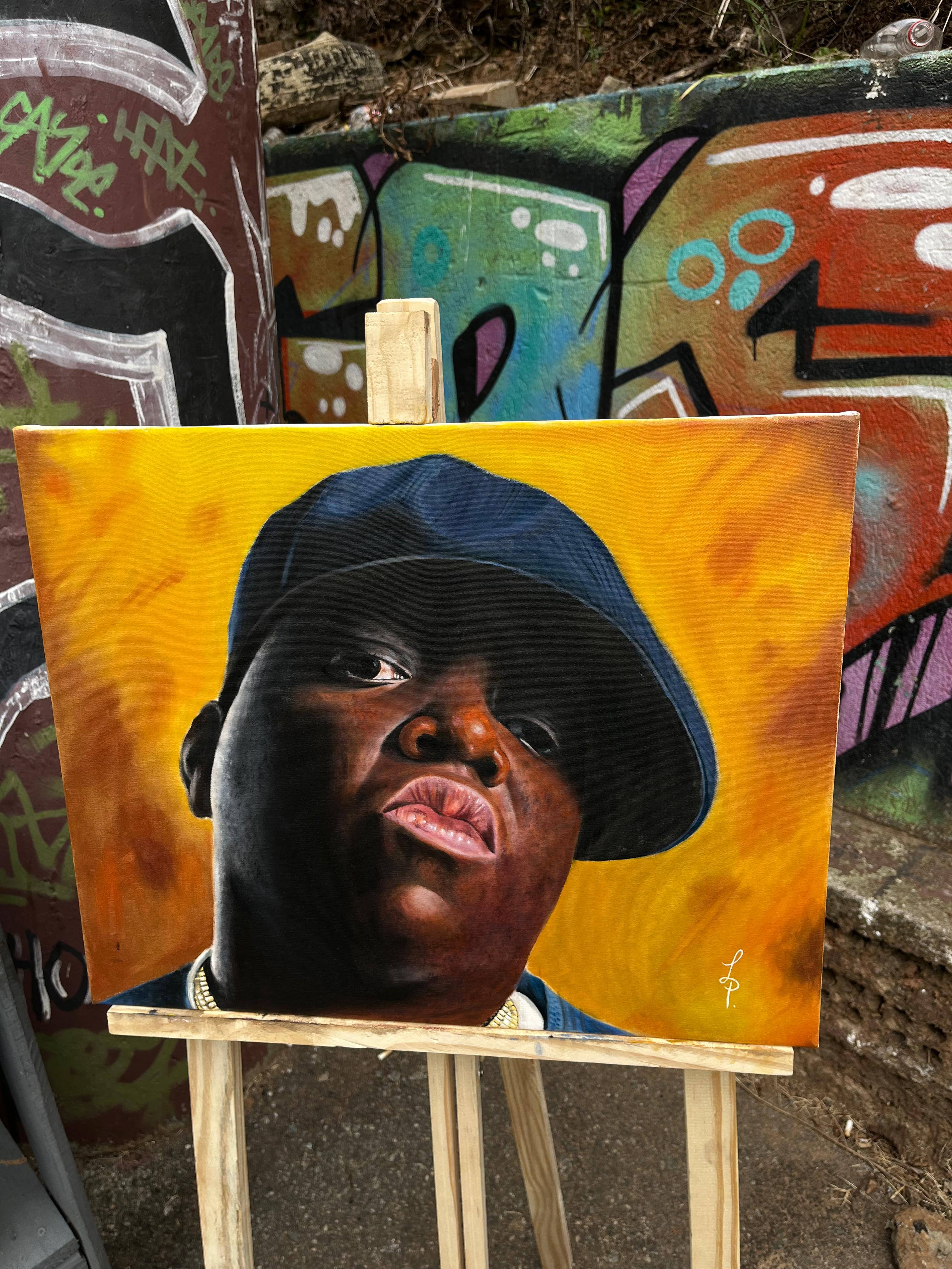 Pintura a óleo de The Notorious B.I.G.